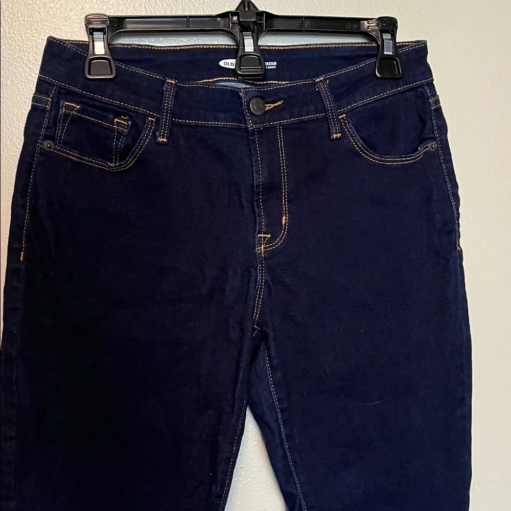 Old Navy Rockstar Super Skinny Women's Deep Indigo Jeans, midrise